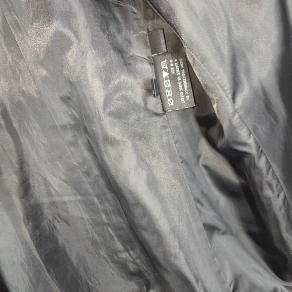 Vtg Colebrook Leather Jacket XL Black Button Designer Soft Party Business - Picture 10 of 16